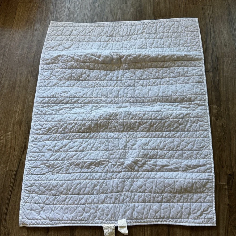 Nate Berkus for baby target black and white embroidered quilt